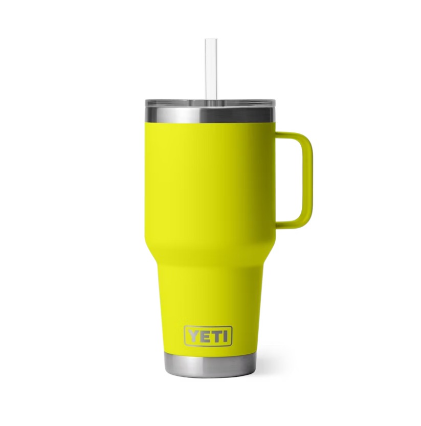 35 Oz Straw Mug Firefly Yellow