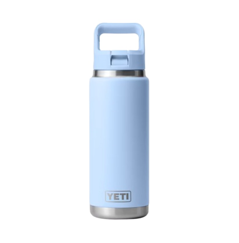 26 Oz Straw Bottle Big Sky Blue